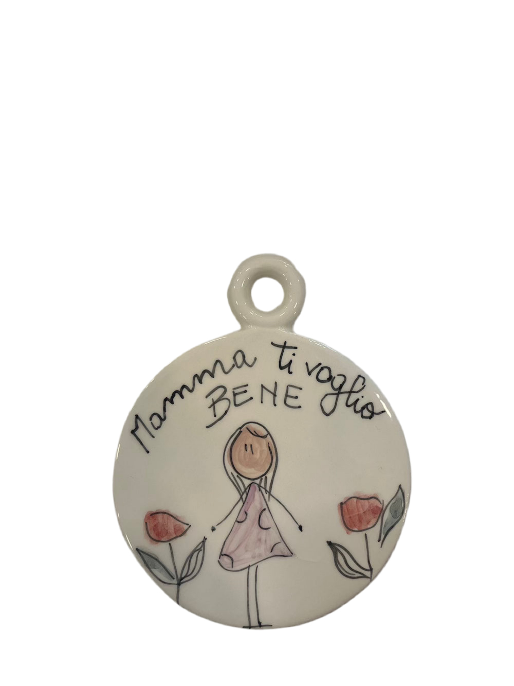 Medaglione in ceramica mamma