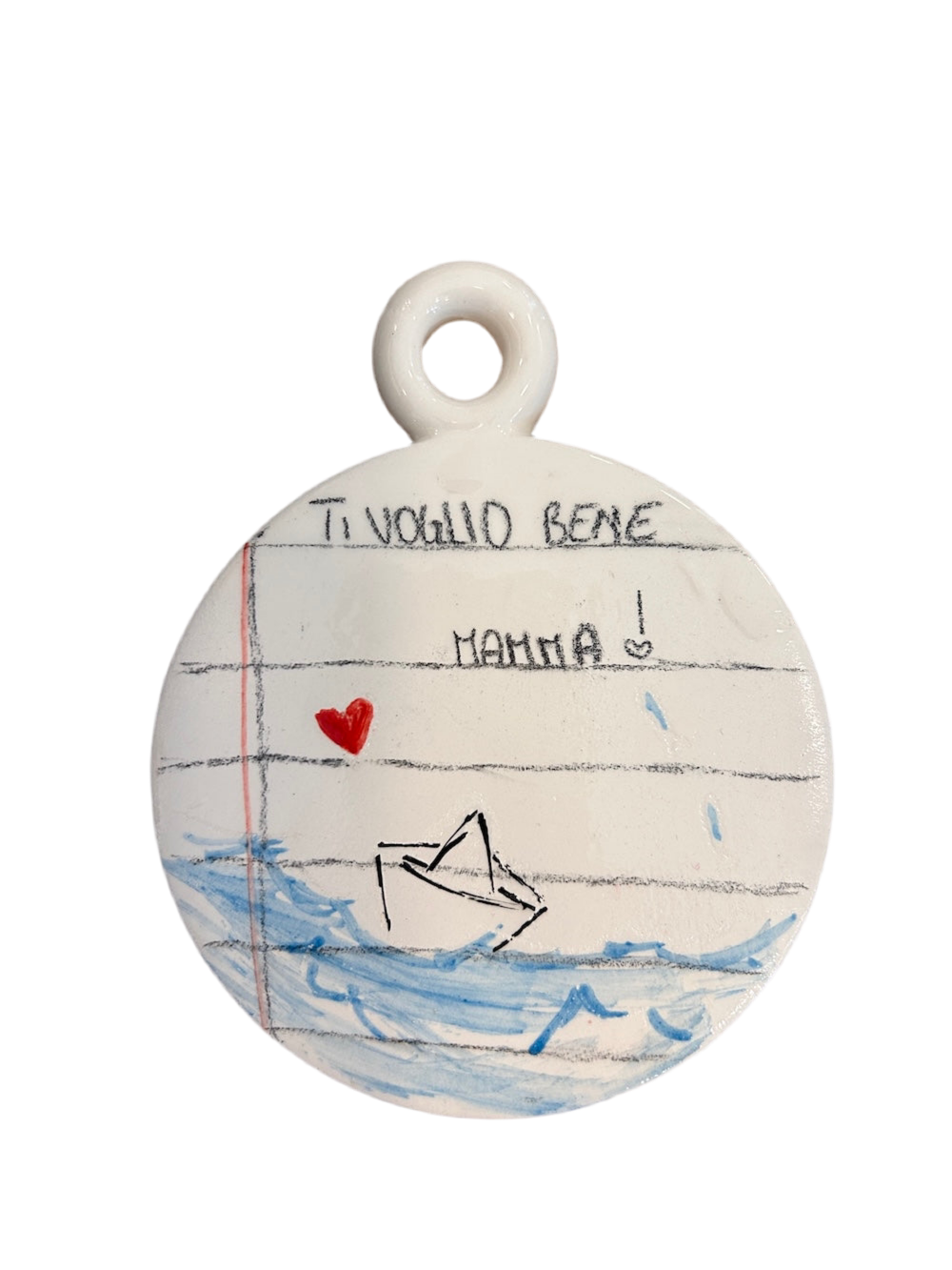 Medaglione ceramica "mamma"