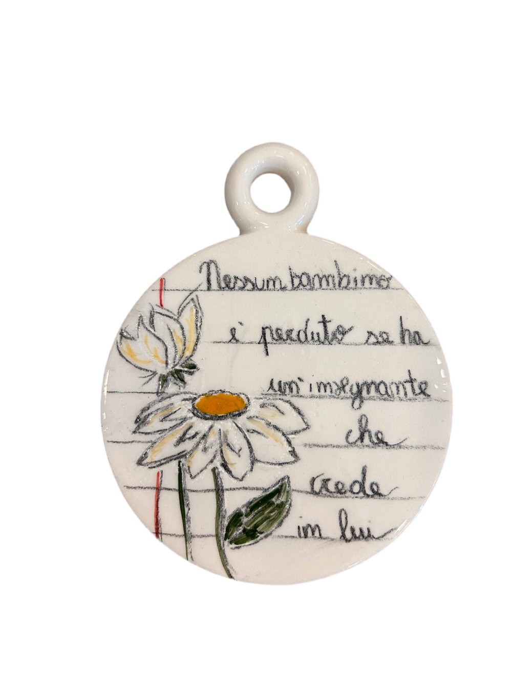 Medaglione ceramica "maestra"