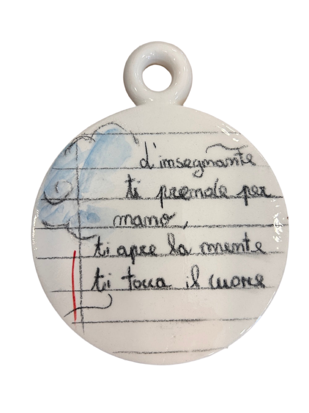 Medaglioni ceramica " maestra"