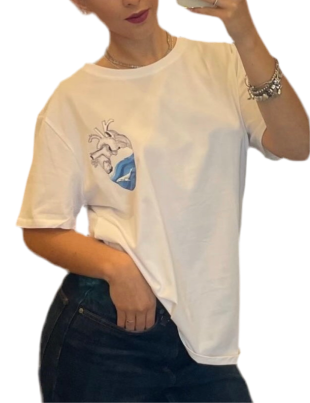T-shirt cuore (a)mare