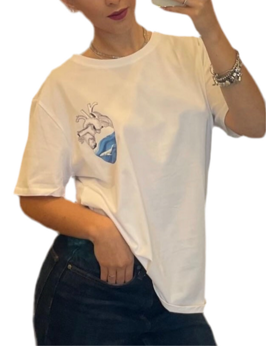 T-shirt cuore (a)mare