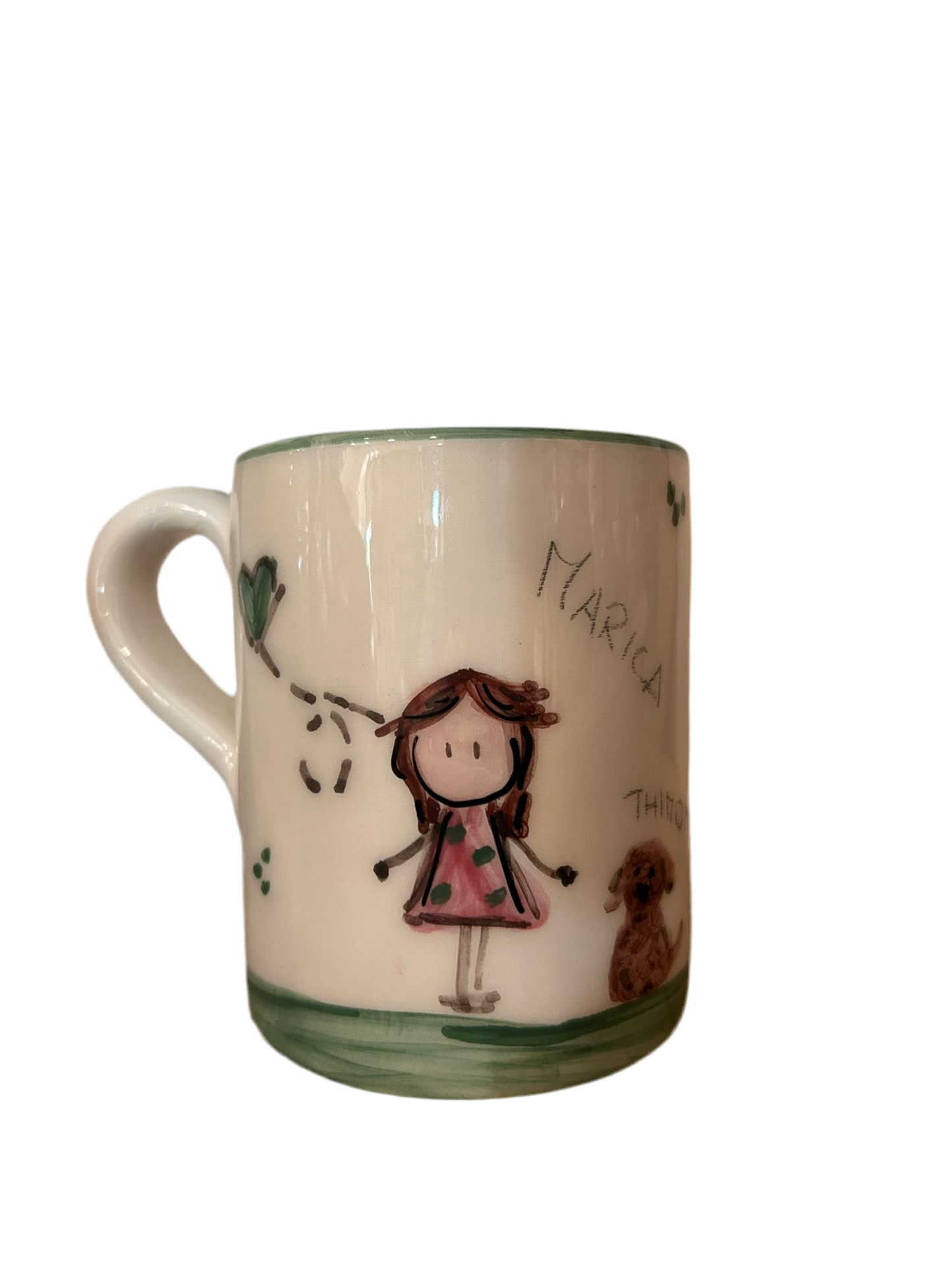 Tazza in ceramica dipinta
