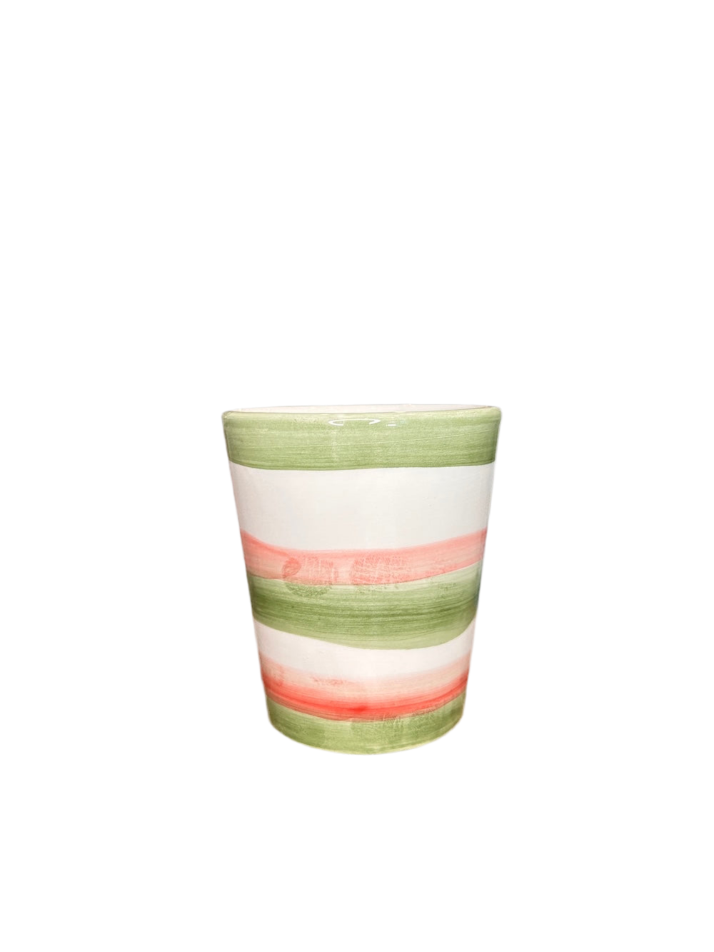 Bicchiere in ceramica natalizio con scritta