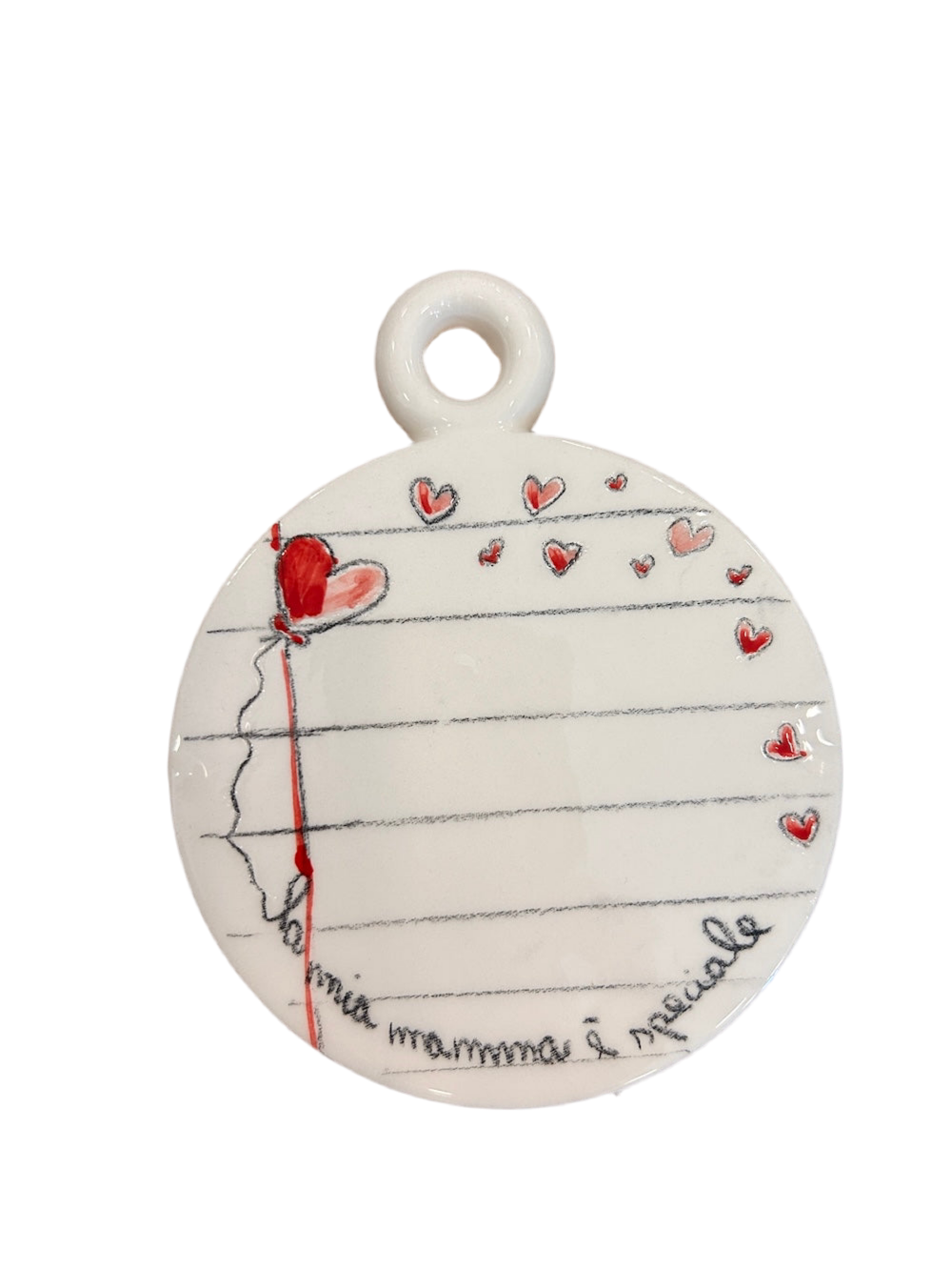 Medaglione ceramica "mamma"