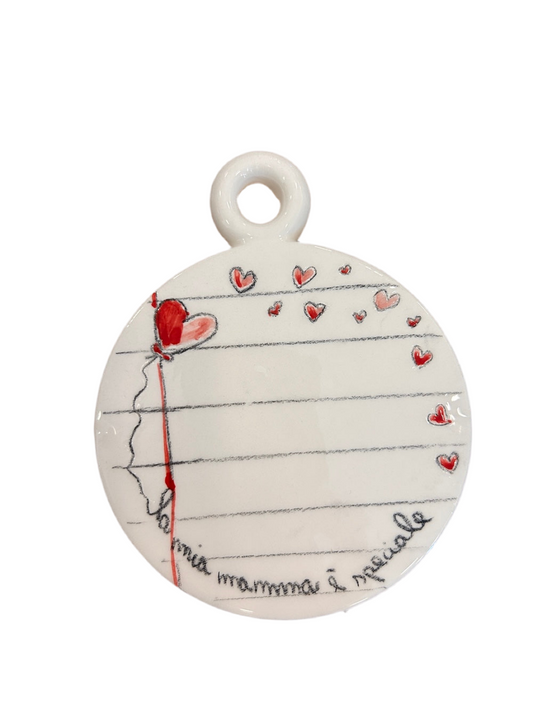 Medaglione ceramica "mamma"
