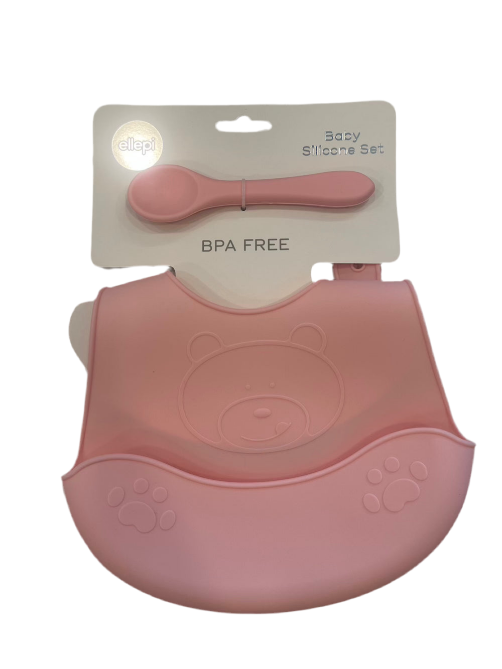 Bavaglino silicone con cucchiaio