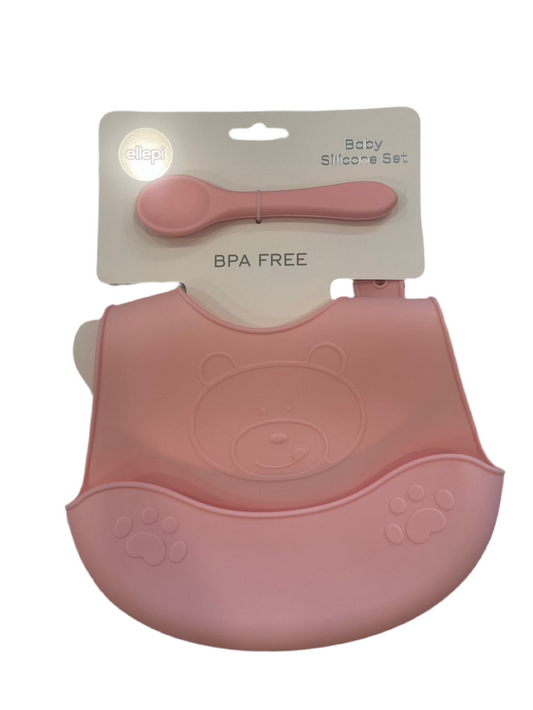 Bavaglino silicone con cucchiaio