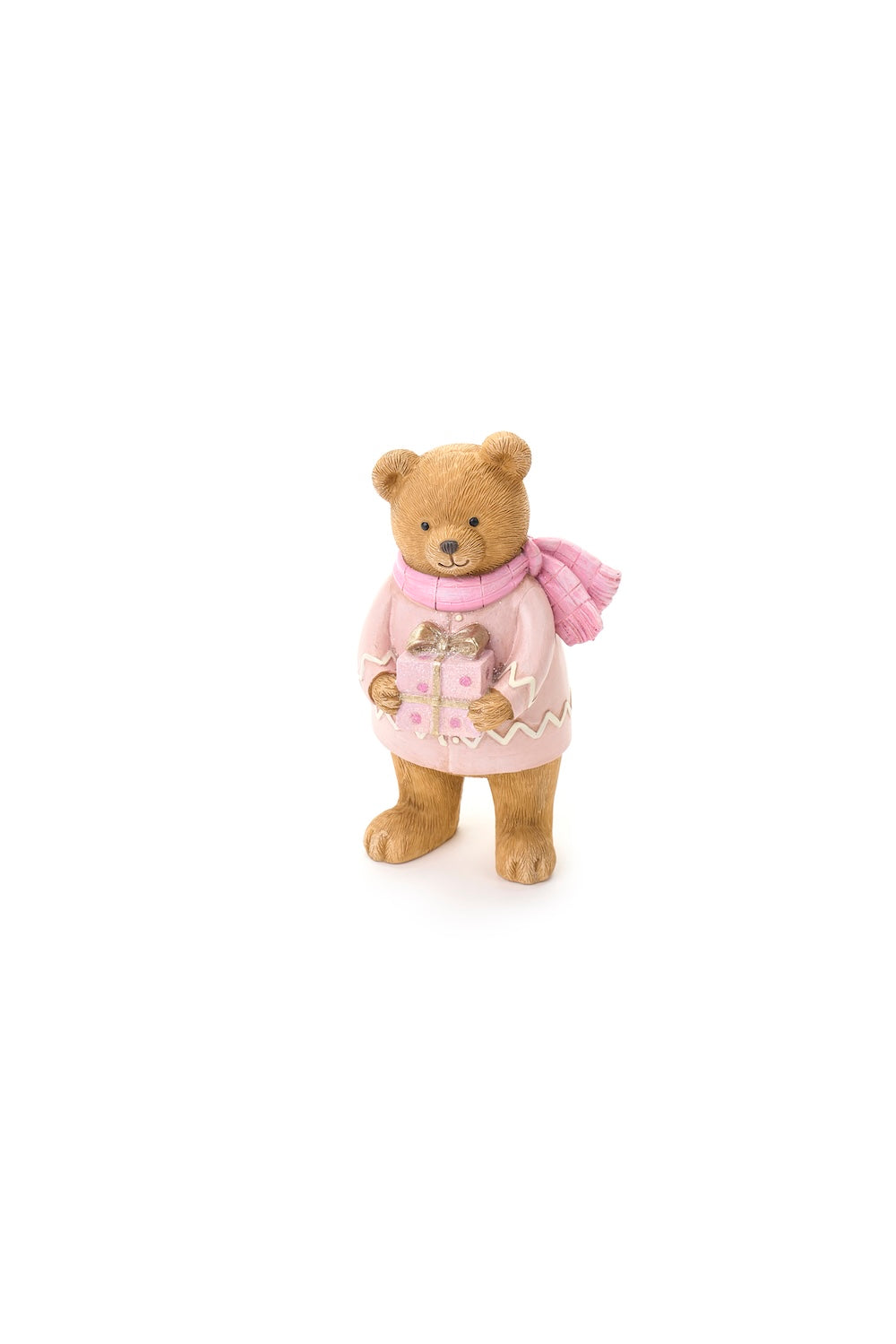 Orso in piedi rosa