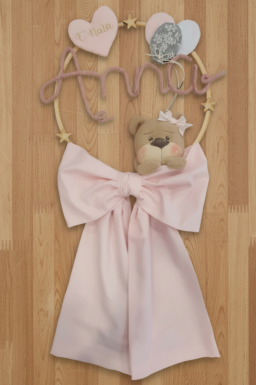Fiocco nascita teddy