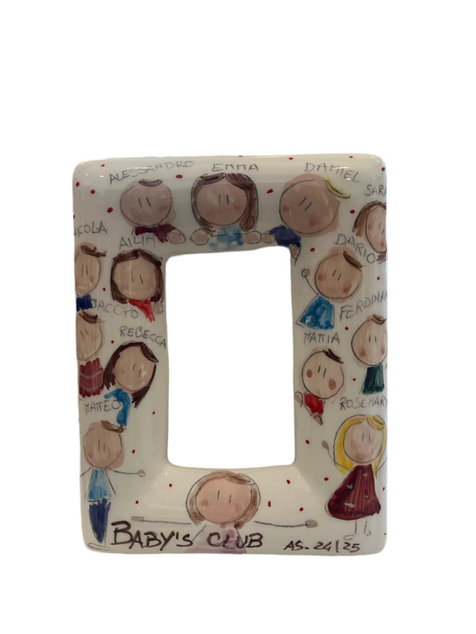 Cornice ceramica personalizzabile