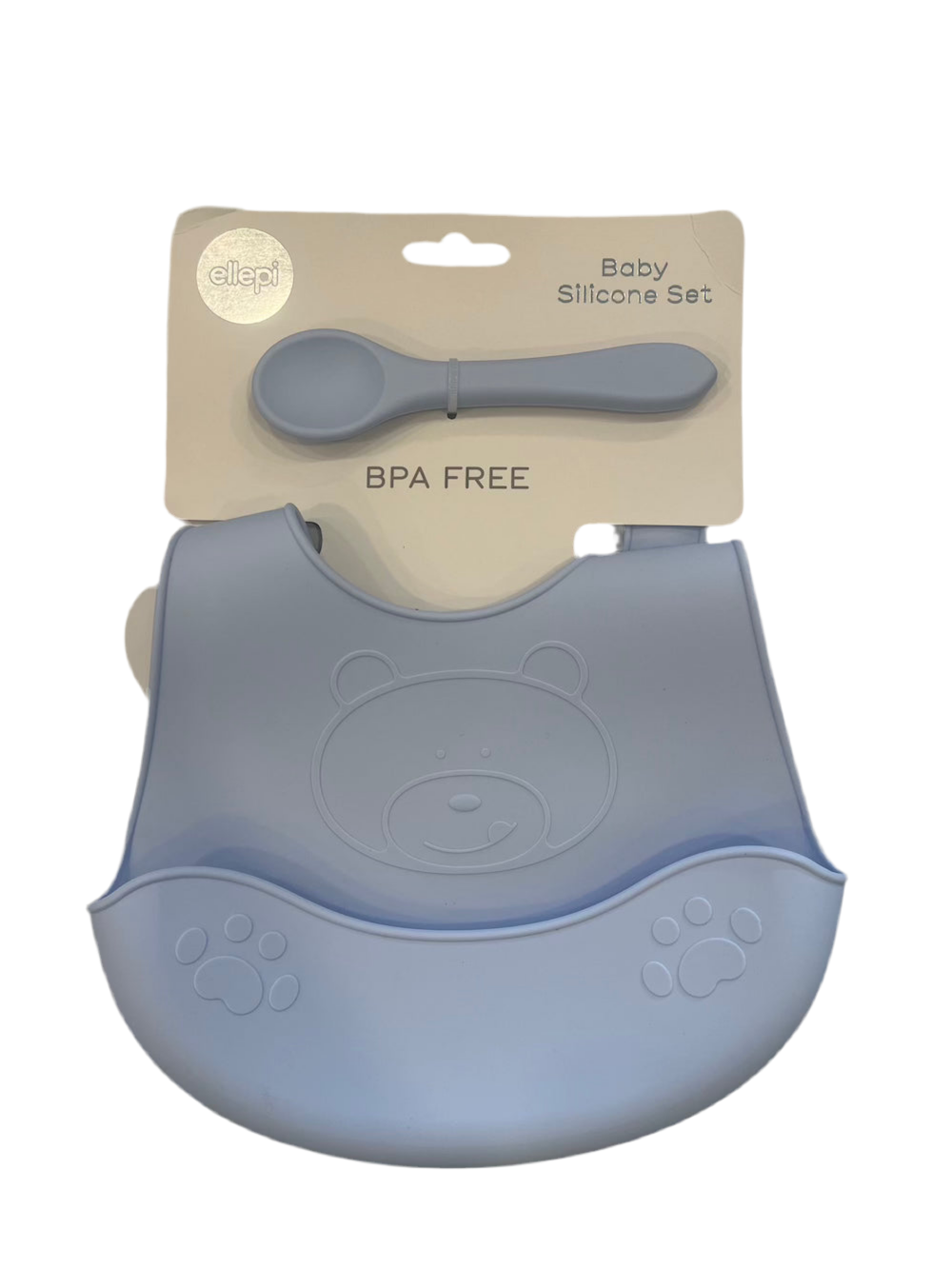 Bavaglino silicone con cucchiaio