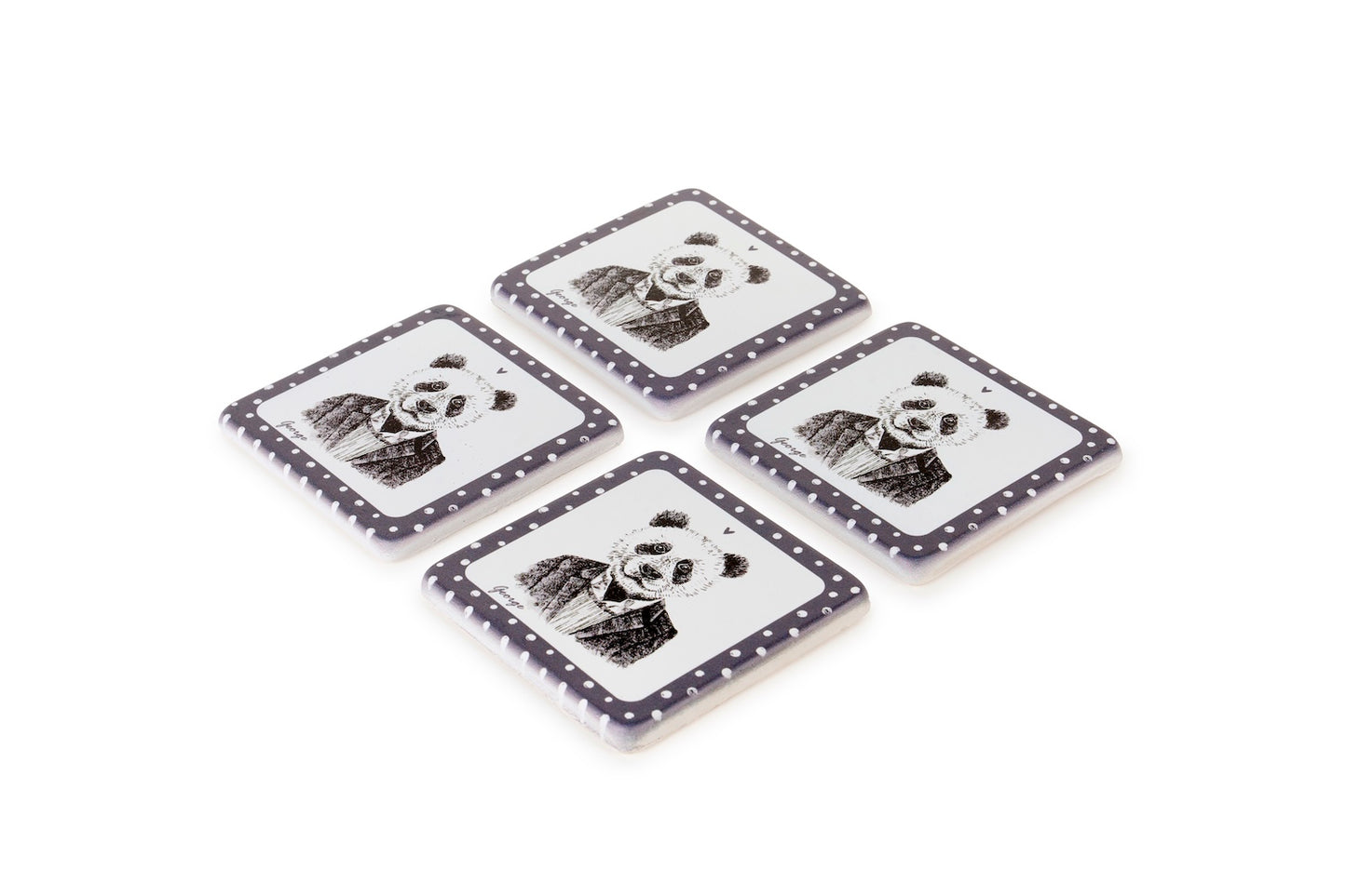 set 4 sottobicchieri Friends'