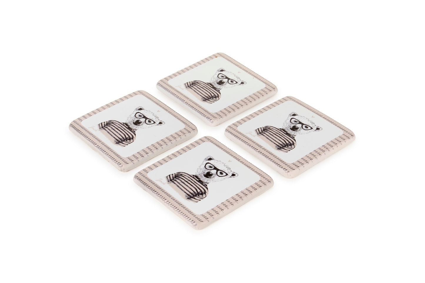 set 4 sottobicchieri Friends'