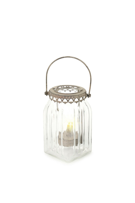 Lanterna in vetro con led