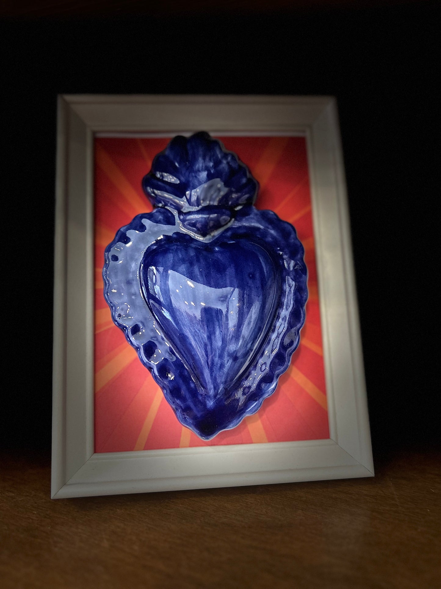 Quadretto cuore sacro pop art