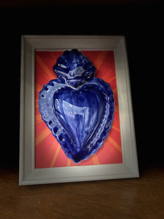 Quadretto cuore sacro pop art