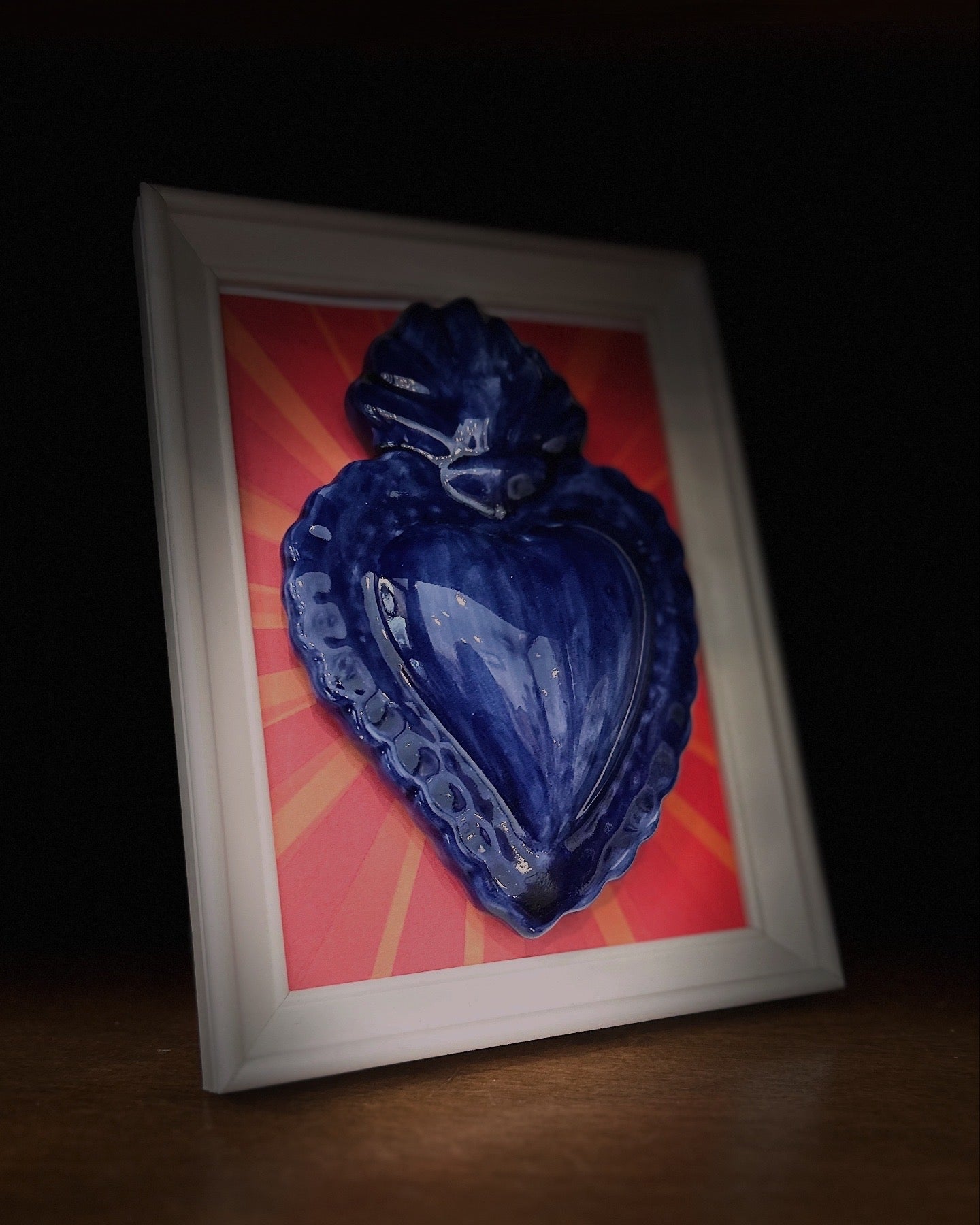 Quadretto cuore sacro pop art