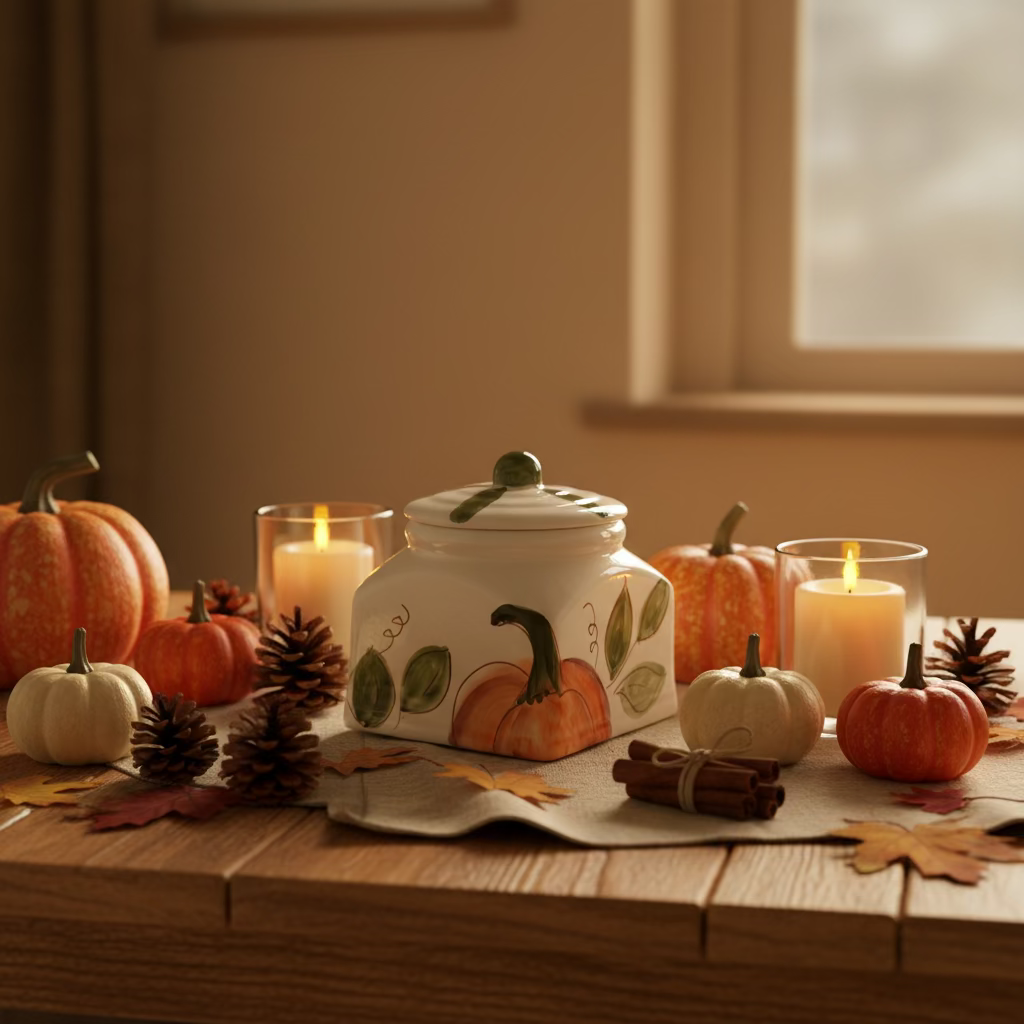 Porta biscotti autunnale