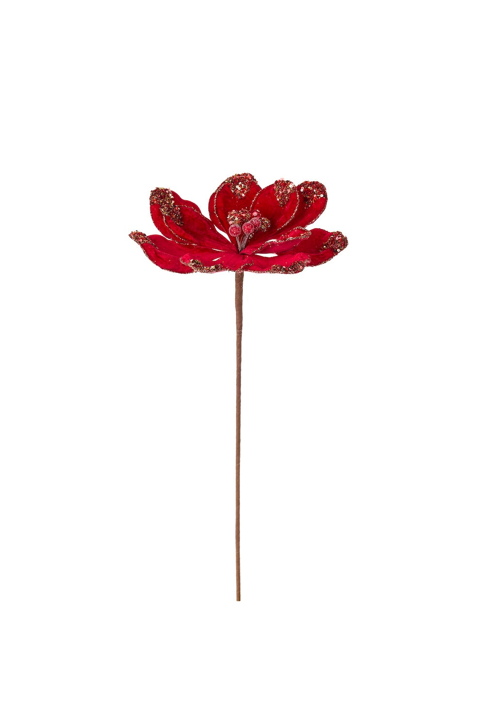 Fiore decorativo glitter