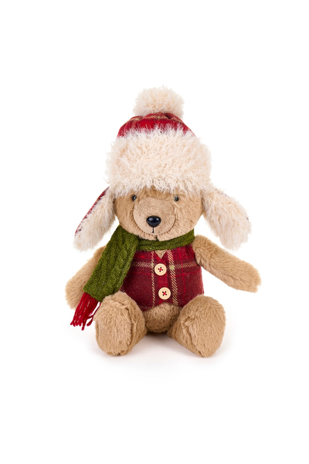 Orso seduto con cappello