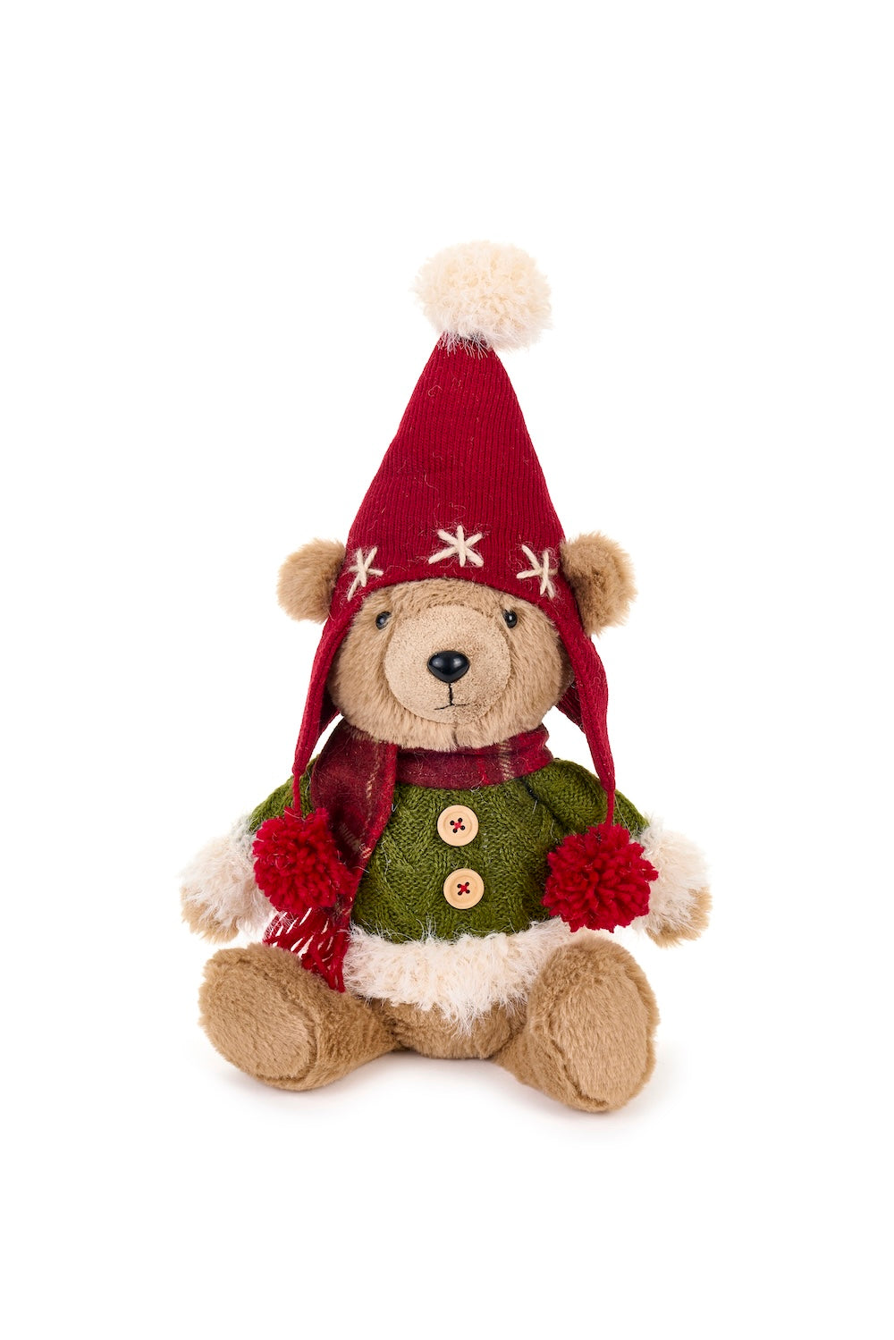 Orso seduto con cappello
