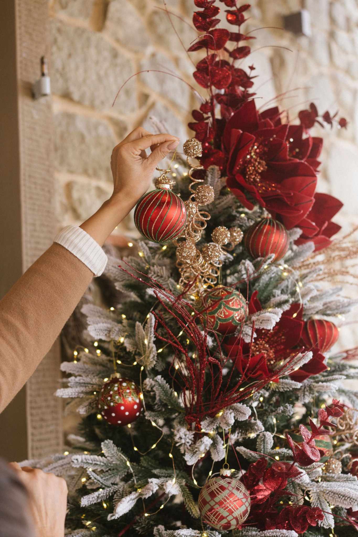 Sfere e decorazioni per l'albero