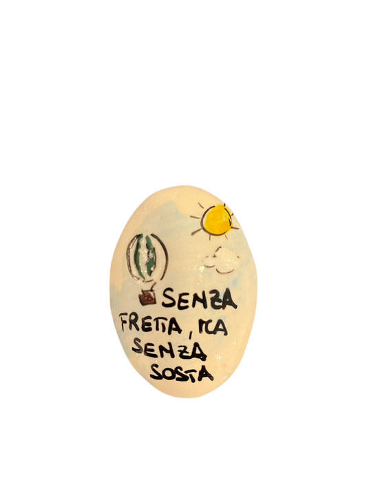 Calamita con scritta