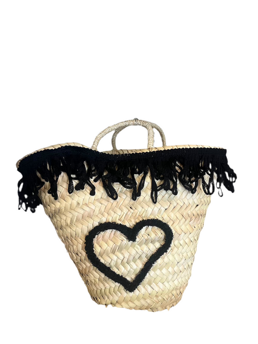 Borsa cuore nero