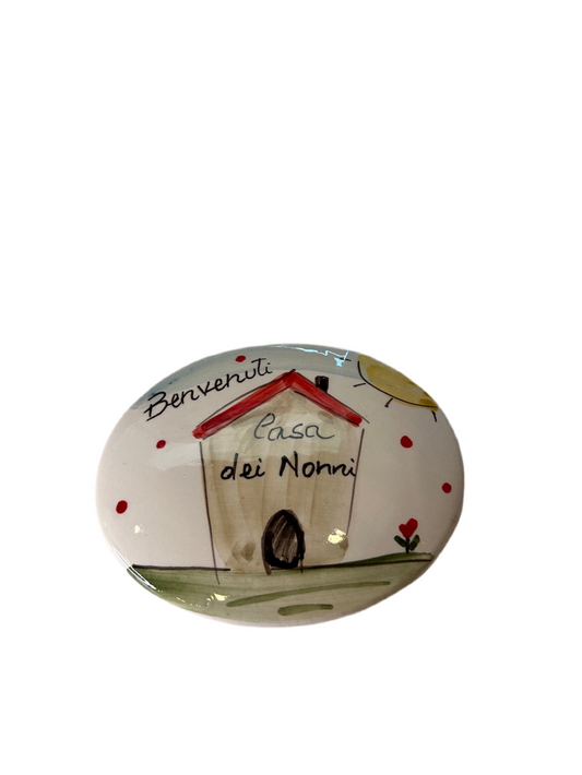 Targhe ovali ceramica