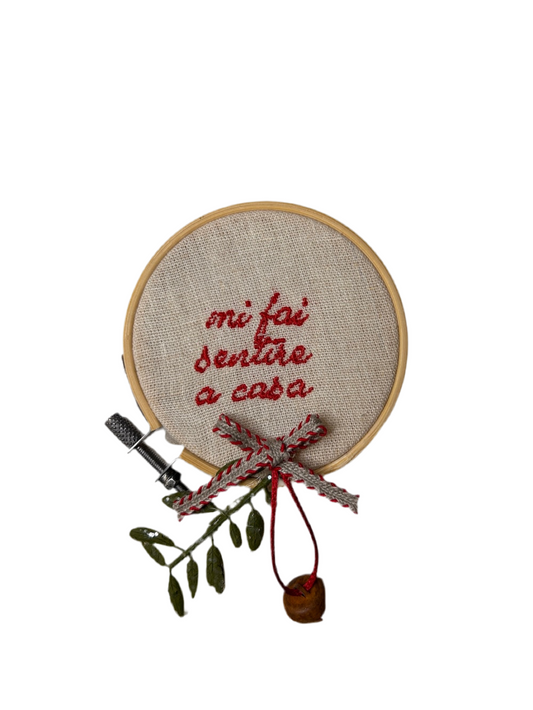 Telaio " mi ai sentire a casa"