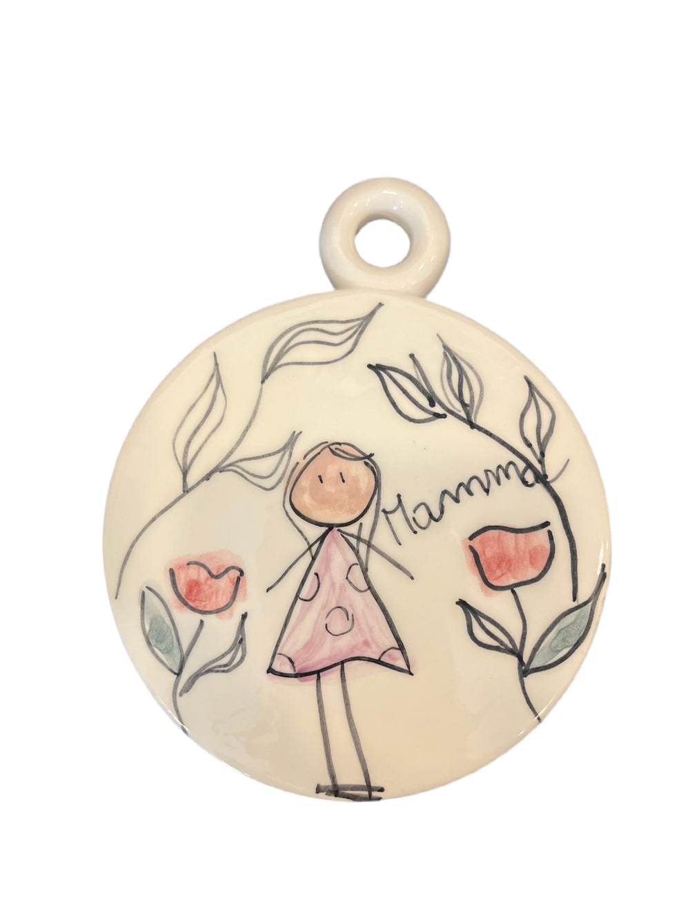 Medaglione ceramica mamma