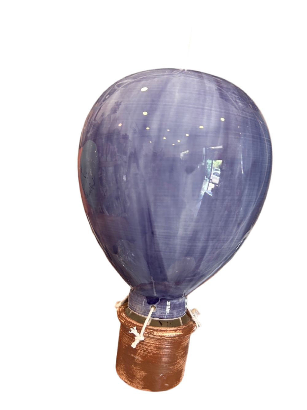 Mongolfiera in ceramica