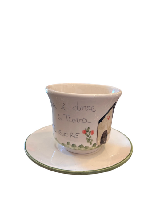 Tazza " casa è dove si trova il cuore"