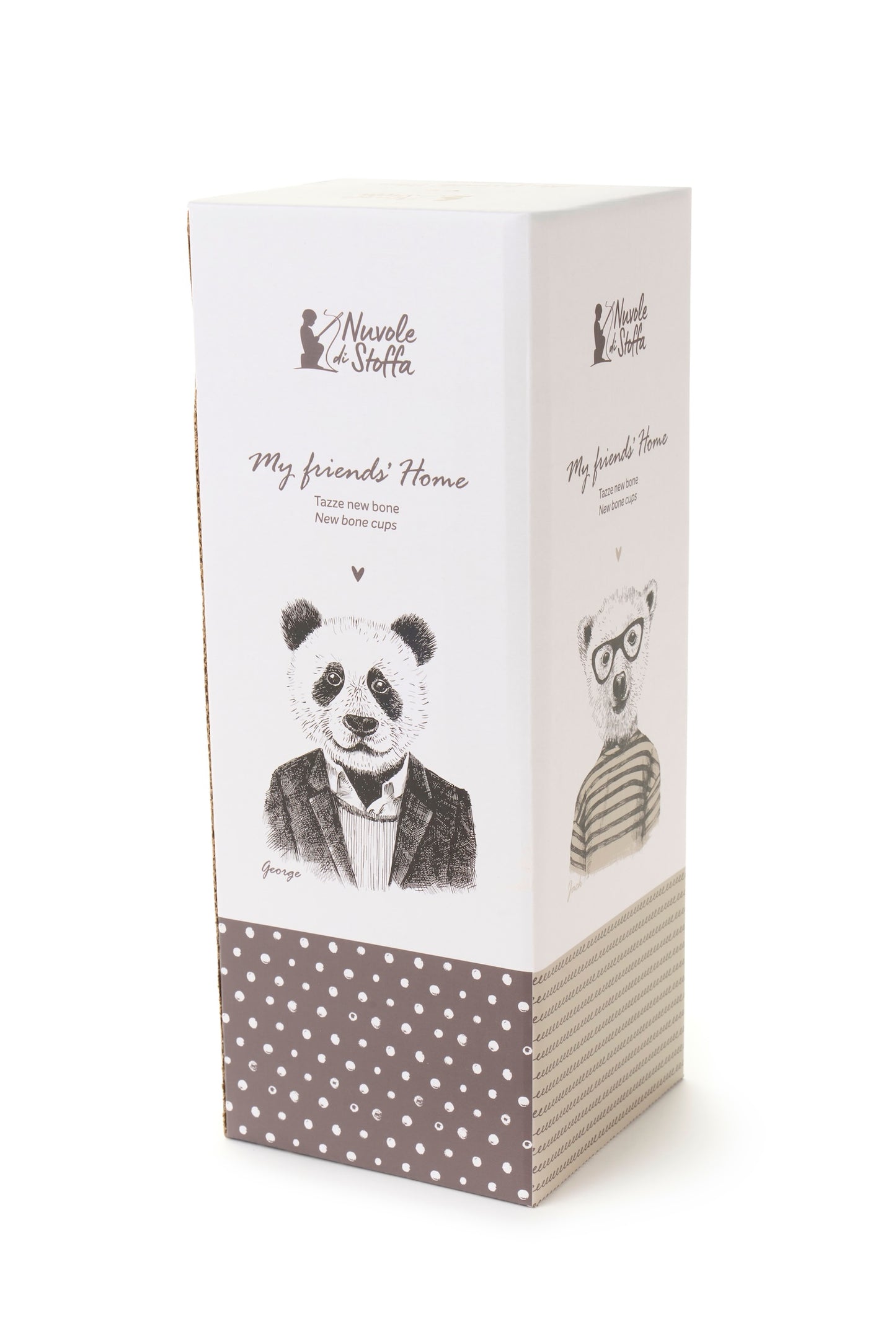 set 4 tazze con scatola Friends'