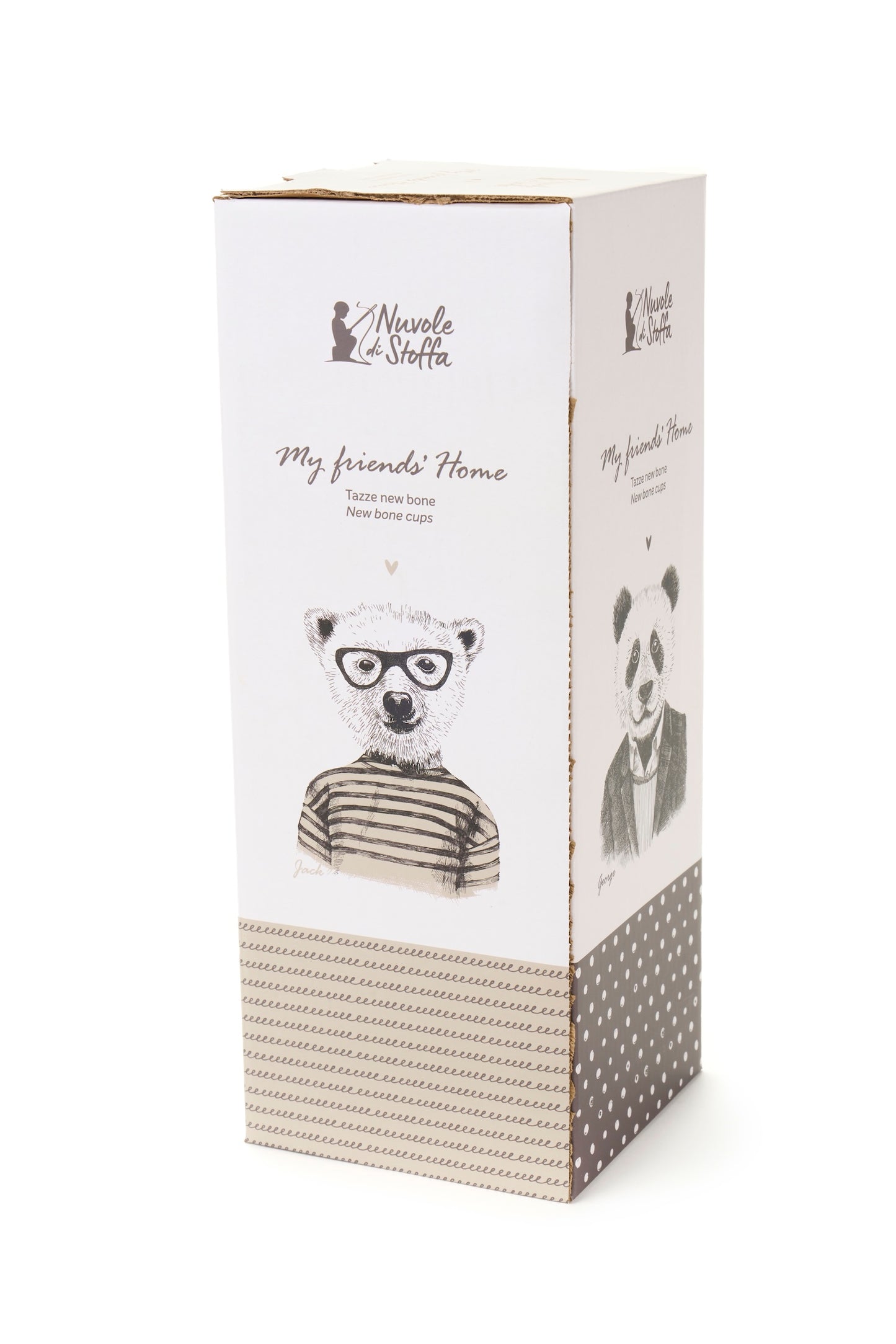 set 4 tazze con scatola Friends'