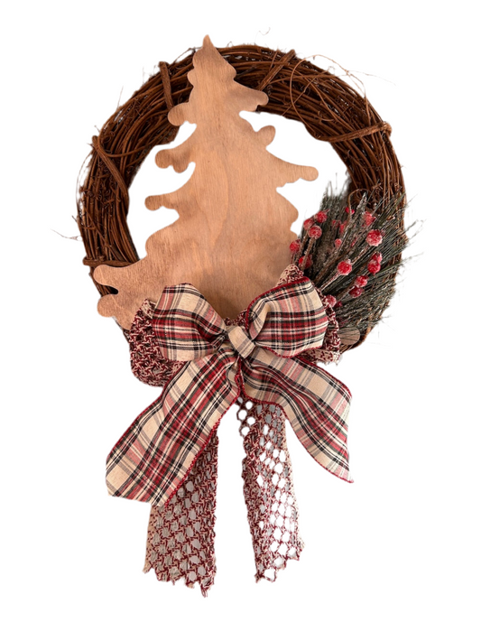 Fuoriporta con albero in legno