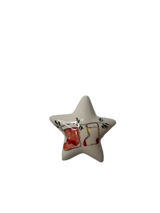 Stella ceramica con calze