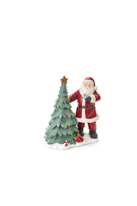 Albero con Babbo Natale