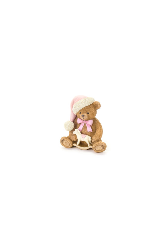Orso seduto rosa