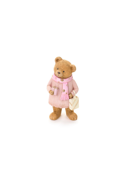 Orso in piedi rosa
