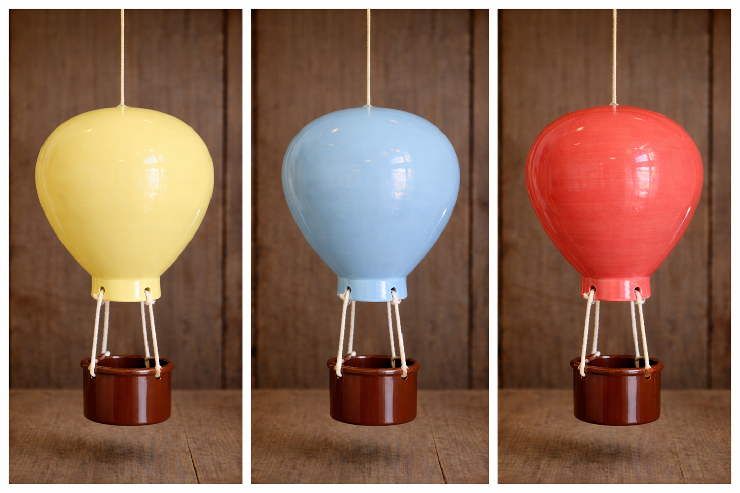 Ceramic hot air balloon