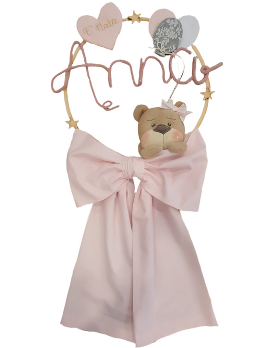 Fiocco nascita teddy