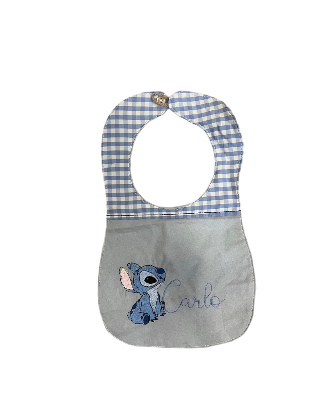 Bavaglino stitch con nome