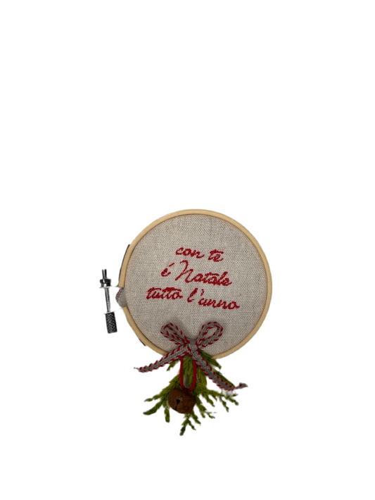 Telaio " con te è natale tutto l'anno"