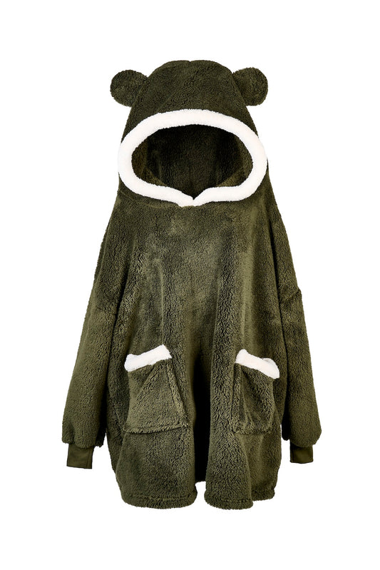Hoodie ( vestaglia) large verde