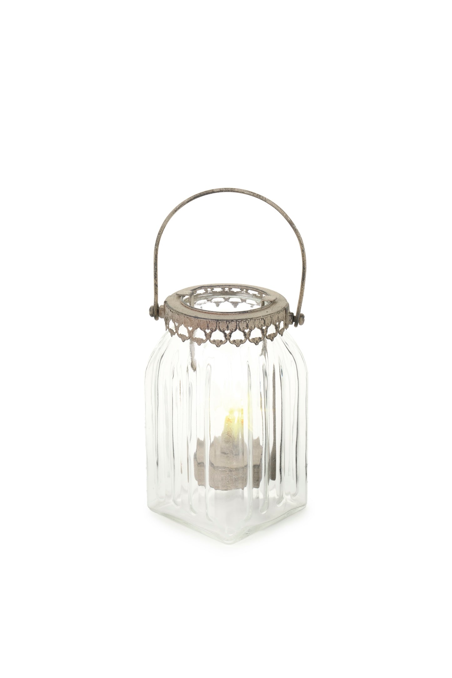 Lanterna in vetro con led