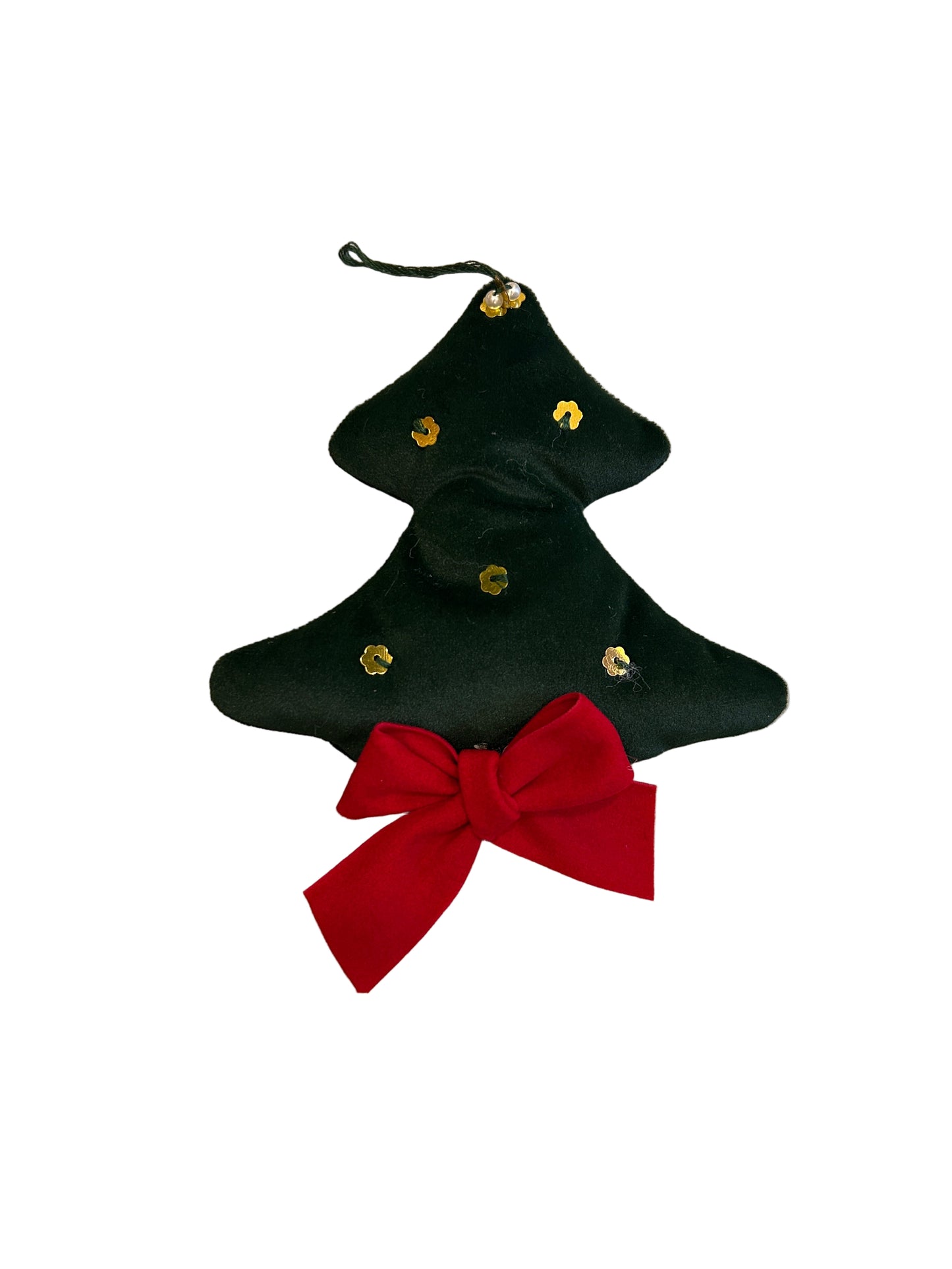 Velvet tree with sequins