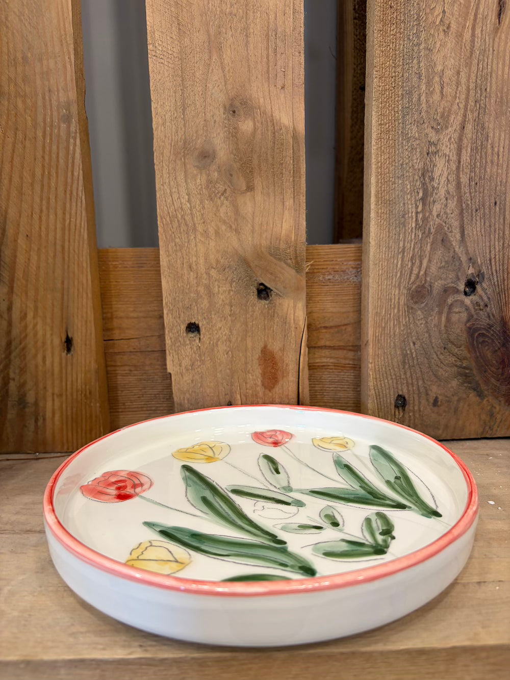 Piatto tulipani