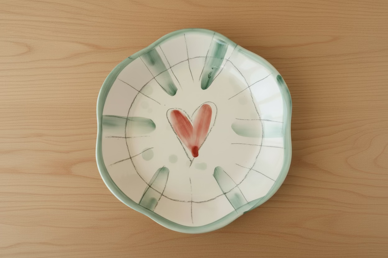 Juego de comida para bebé de cerámica